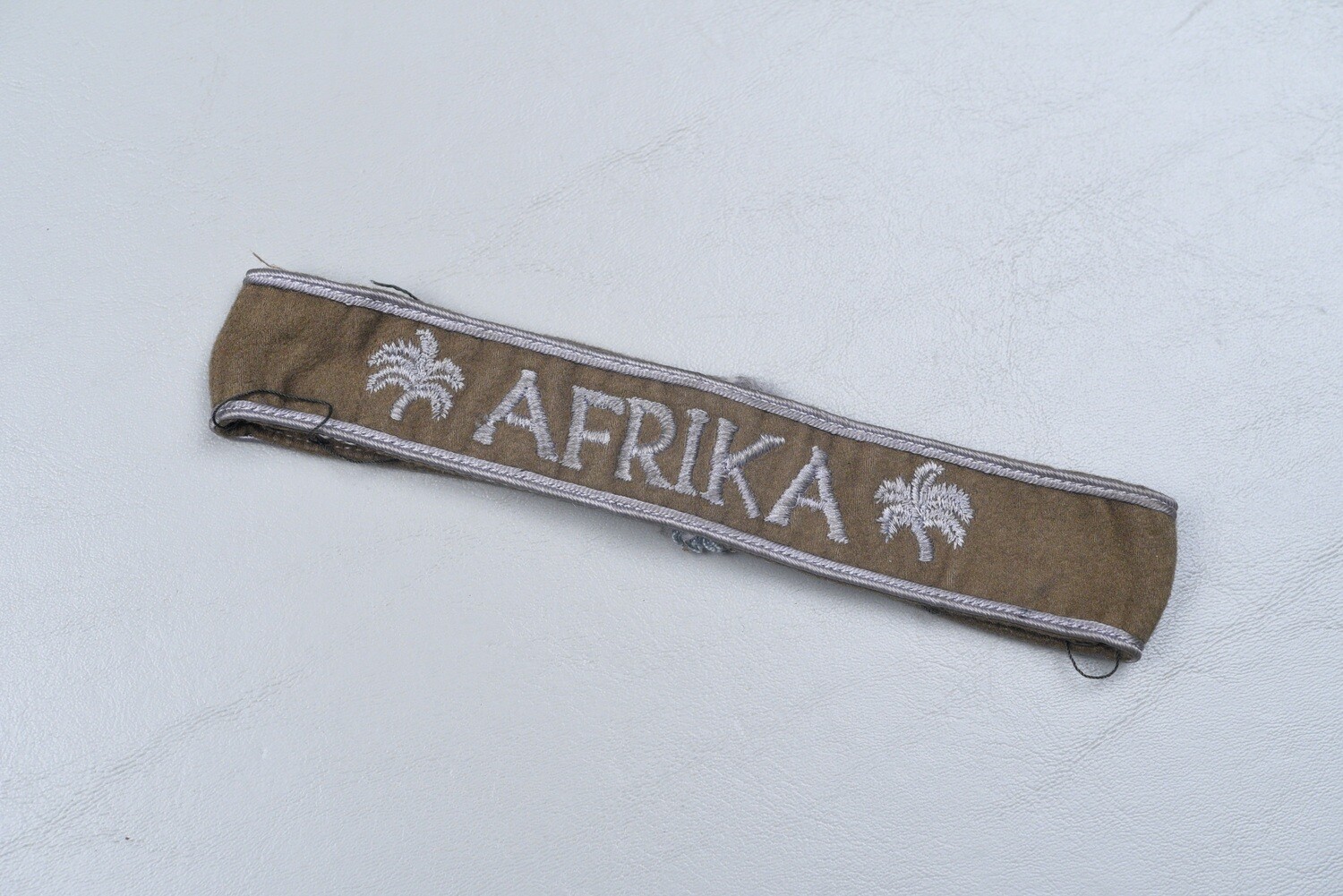 WWII GERMAN &#39;AFRIKA&#39; CUFF TITLE w/SEWN ENDS – UNIFORM REMOVED