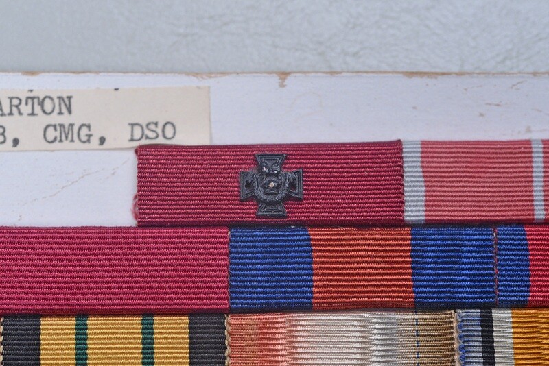 WWII BRITISH LT. GEN. SIR ADRIAN CARTON DE WIART, VC 24-RIBBON BAR SET