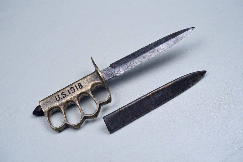 WWI U.S. MODEL 1918 TRENCH KNIFE - FRENCH-MADE