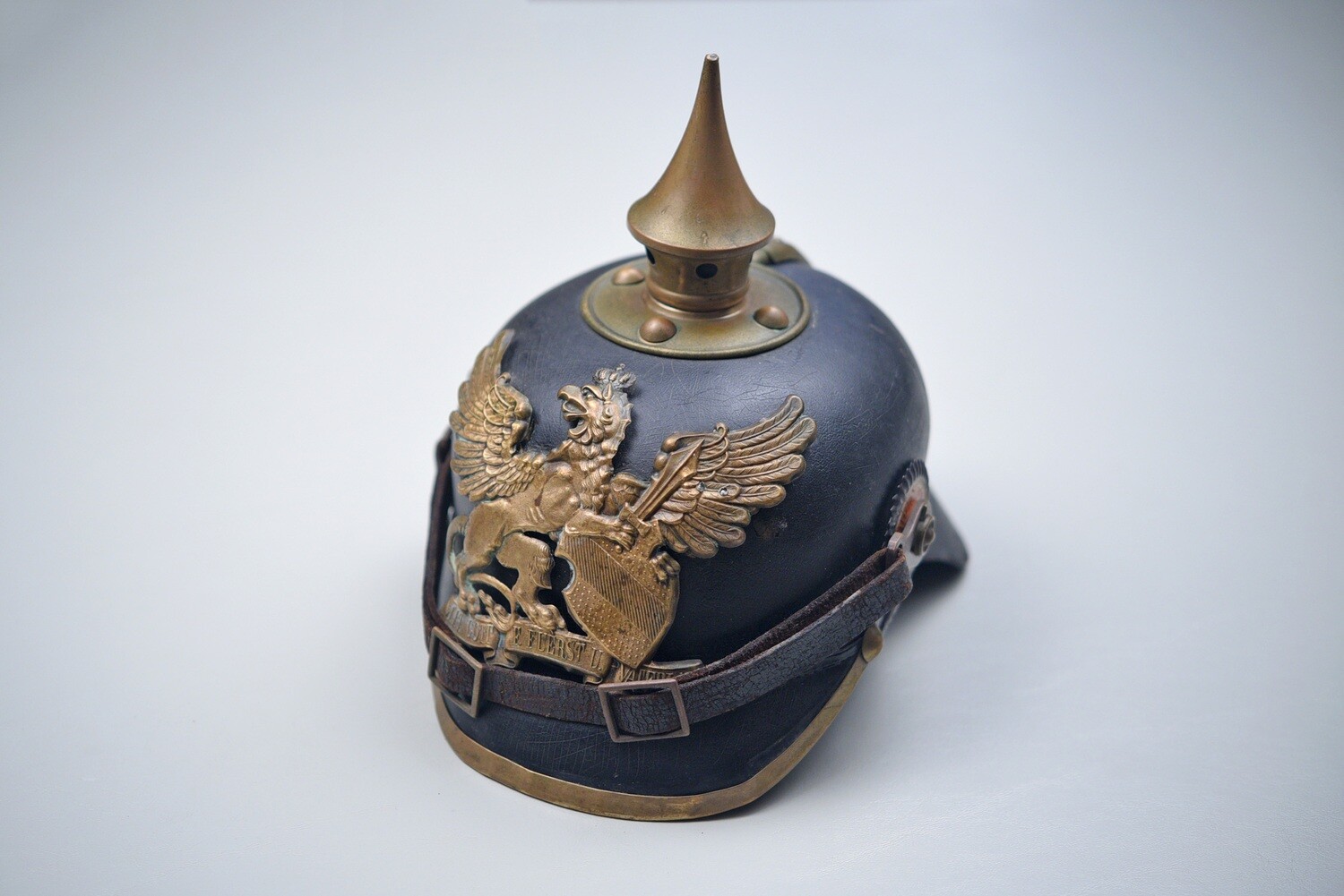 WWI GERMAN IMPERIAL STATE OF BADEN ENLISTED RANKS SPIKED HELMET