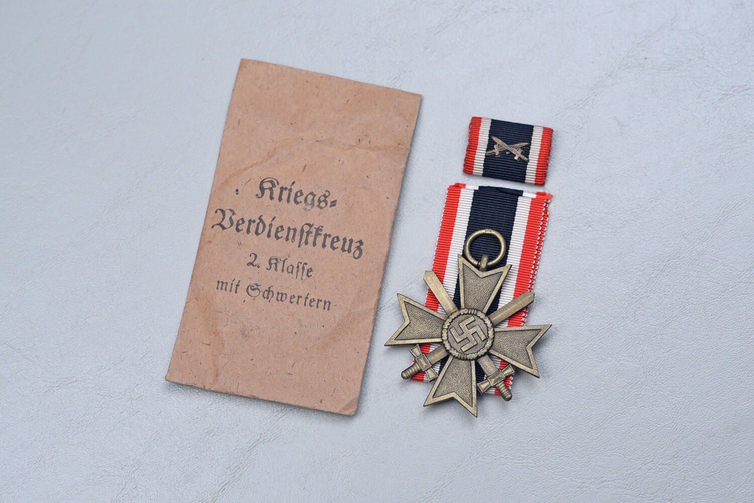 WWII GERMAN WAR MERIT CROSS 2nd CLASS w/SWORDS IN ENVELOPE