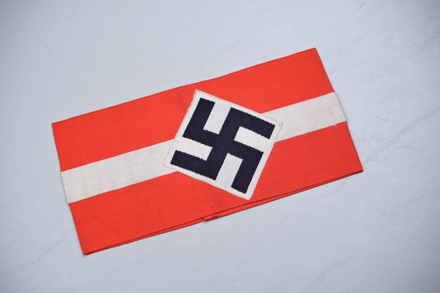 WWII GERMAN HITLER YOUTH ARMBAND w/PAPER TAG