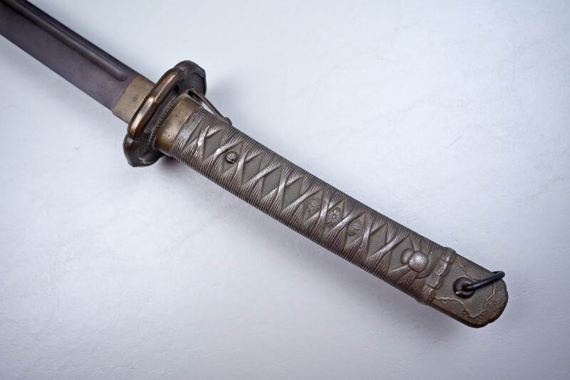 WWII JAPANESE TYPE 95 NON-COMMISSIONED OFFICER’S SWORD – BULLET STRUCK