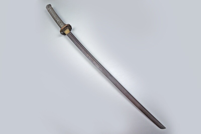 WWII JAPANESE TYPE 95 NON-COMMISSIONED OFFICER’S SWORD – BULLET STRUCK WWII JAPANESE TYPE 95 NON-COMMISSIONED OFFICER’S SWORD – BULLET STRUCK