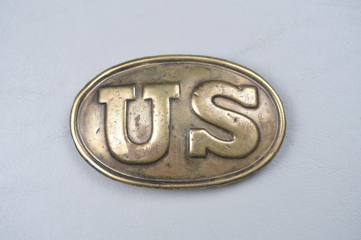 CIVIL WAR U.S. BELT BUCKLE w/PUPPY PAW HOOKS - MARKED W.H. SMITH, NON-DUG