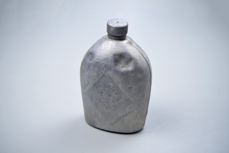 WWI U.S. MARINE CORPS MODEL 1910 CANTEEN BELLEAU WOOD ENGRAVED - DATED 1918