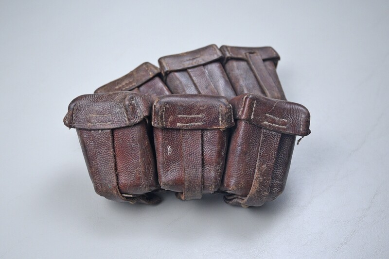 WWI GERMAN G98 CARTRIDGE BOX PAIR - DATED 1915/1916