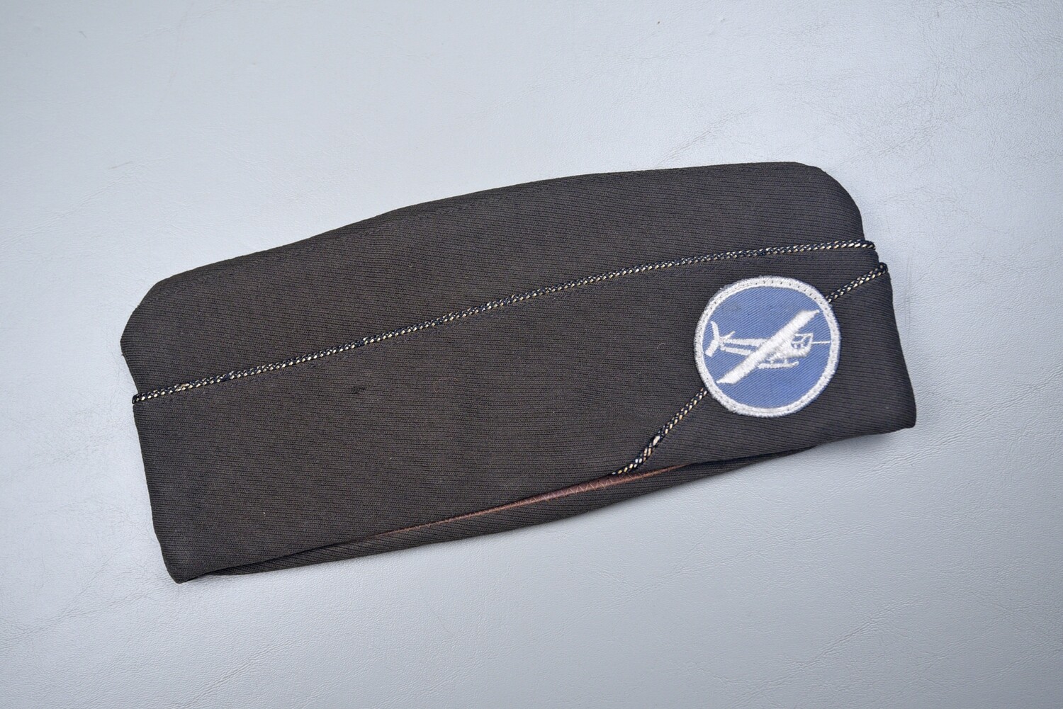 WWII U.S. ARMY AIRBORNE OFFICER&#39;S GLIDER INFANTRY OVERSEAS CAP w/RANK INSIGNIA
