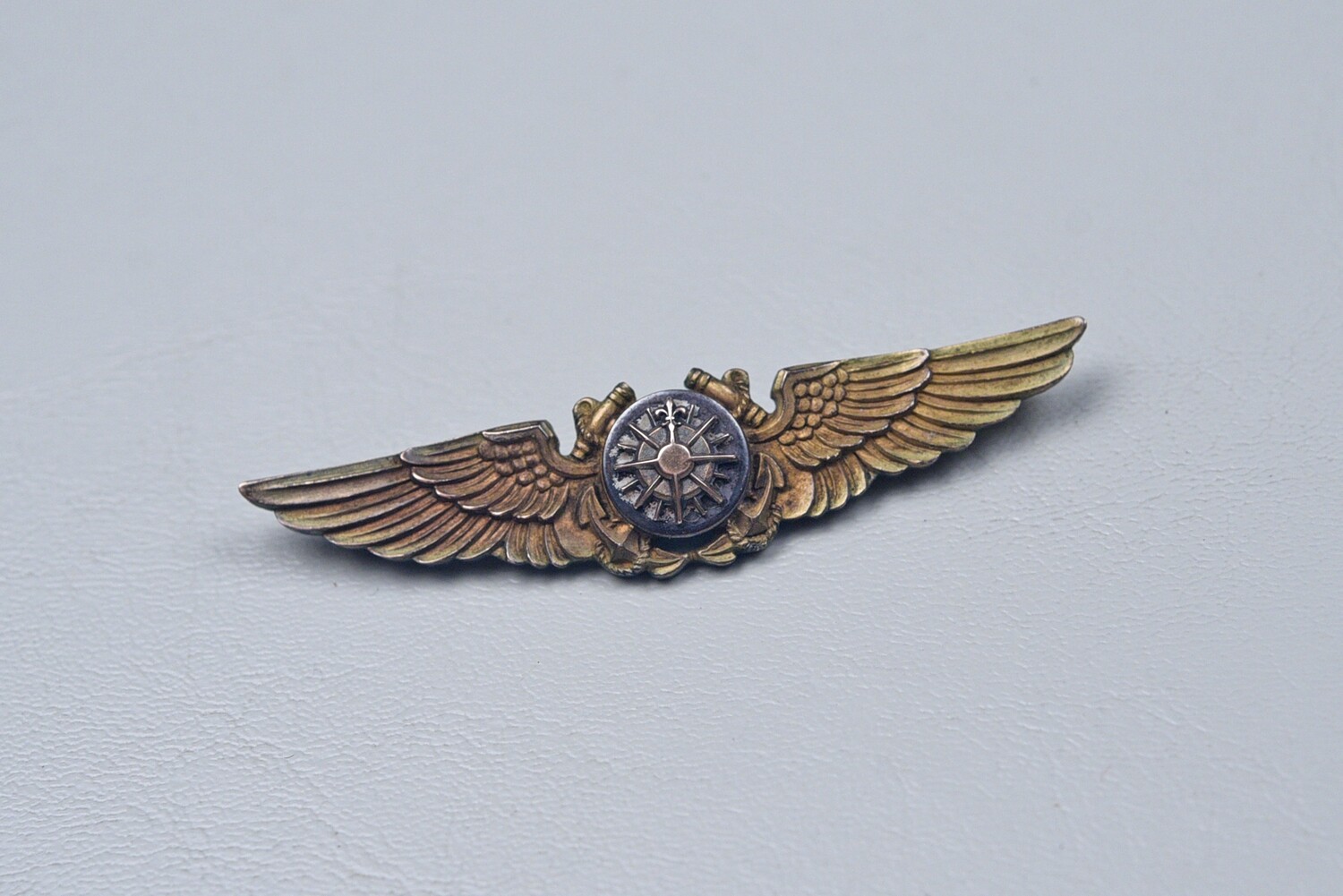 WWII U.S. NAVY NAVIGATOR’S WING BY AMICO - PIN BACK, STERLING