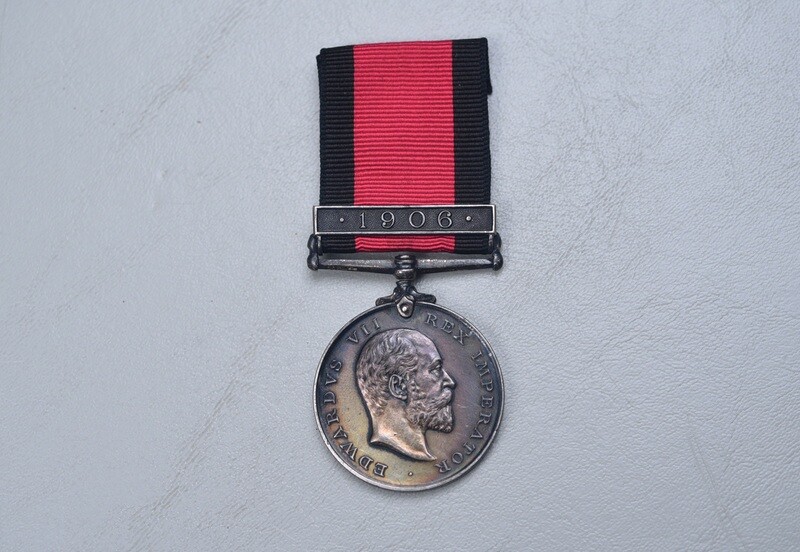 VICTORIAN BRITISH 1906 NATAL REBELLION MEDAL NAMED TO ROYSTON'S HORSE VICTORIAN BRITISH 1906 NATAL REBELLION MEDAL NAMED TO ROYSTON'S HORSE