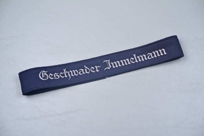 WWII GERMAN LUFTWAFFE GESCHWADER IMMELMANN CUFF TITLE
