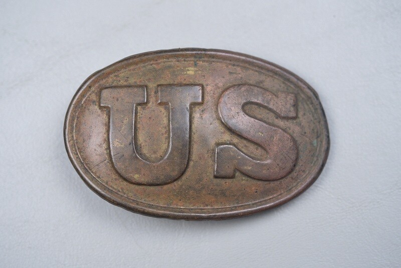 CIVIL WAR FEDERAL U.S. OVAL BELT BUCKLE MARKED 'W.H. SMITH' - NON DUG