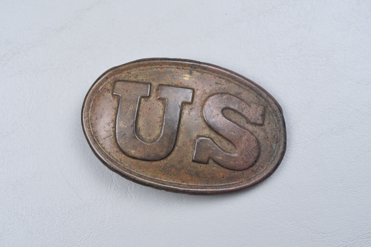 CIVIL WAR FEDERAL U.S. OVAL BELT BUCKLE MARKED &#39;W.H. SMITH&#39; - NON DUG