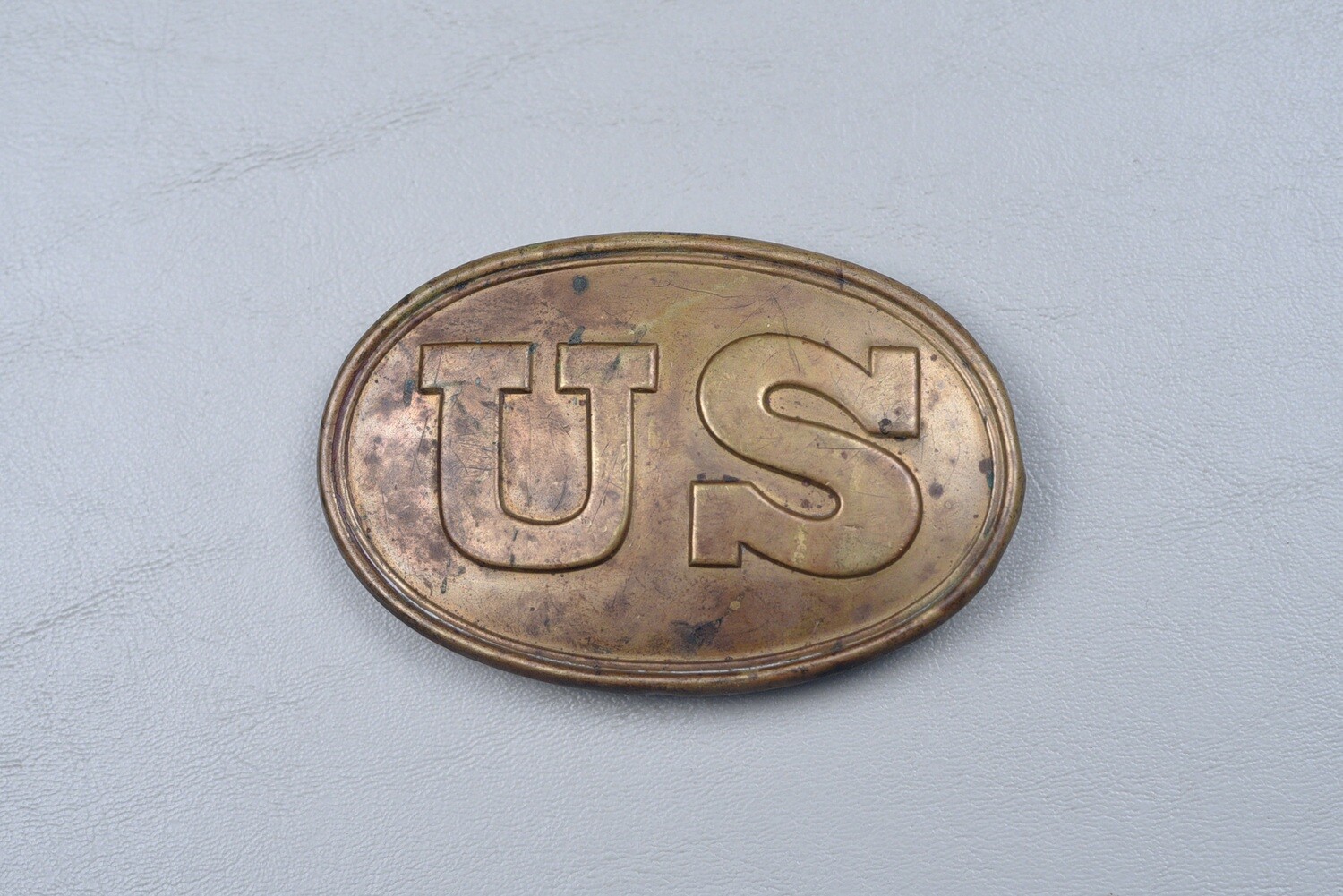 CIVIL WAR FEDERAL U.S. OVAL BELT BUCKLE w/ARROW HOOKS - NON DUG