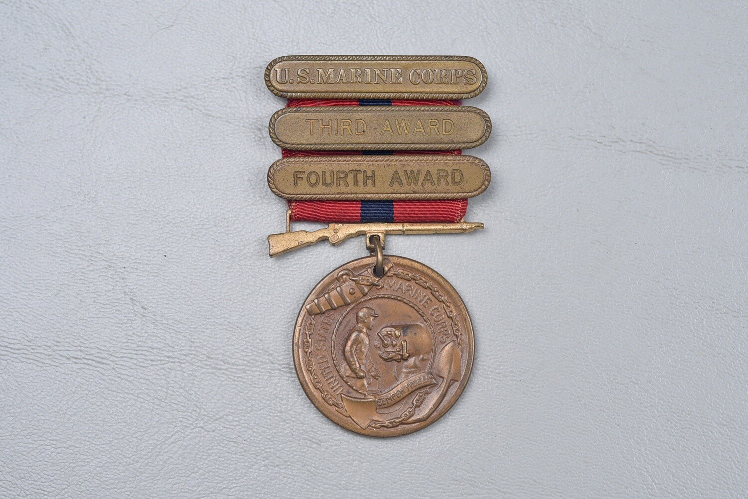 post-WWI U.S. MARINE CORPS GOOD CONDUCT MEDAL w/3rd &amp; 4th ENLISTMENT BARS