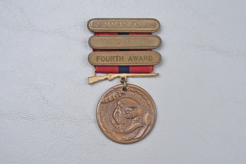 post-WWI U.S. MARINE CORPS GOOD CONDUCT MEDAL w/3rd &amp; 4th ENLISTMENT BARS