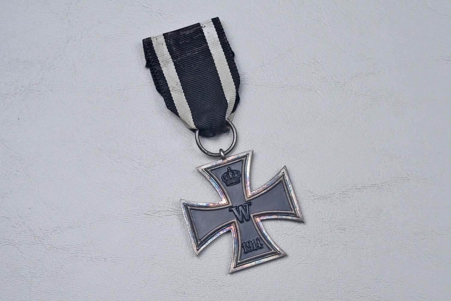 WWI GERMAN 1914 IRON CROSS 2nd CLASS ON RIBBON BY GODET