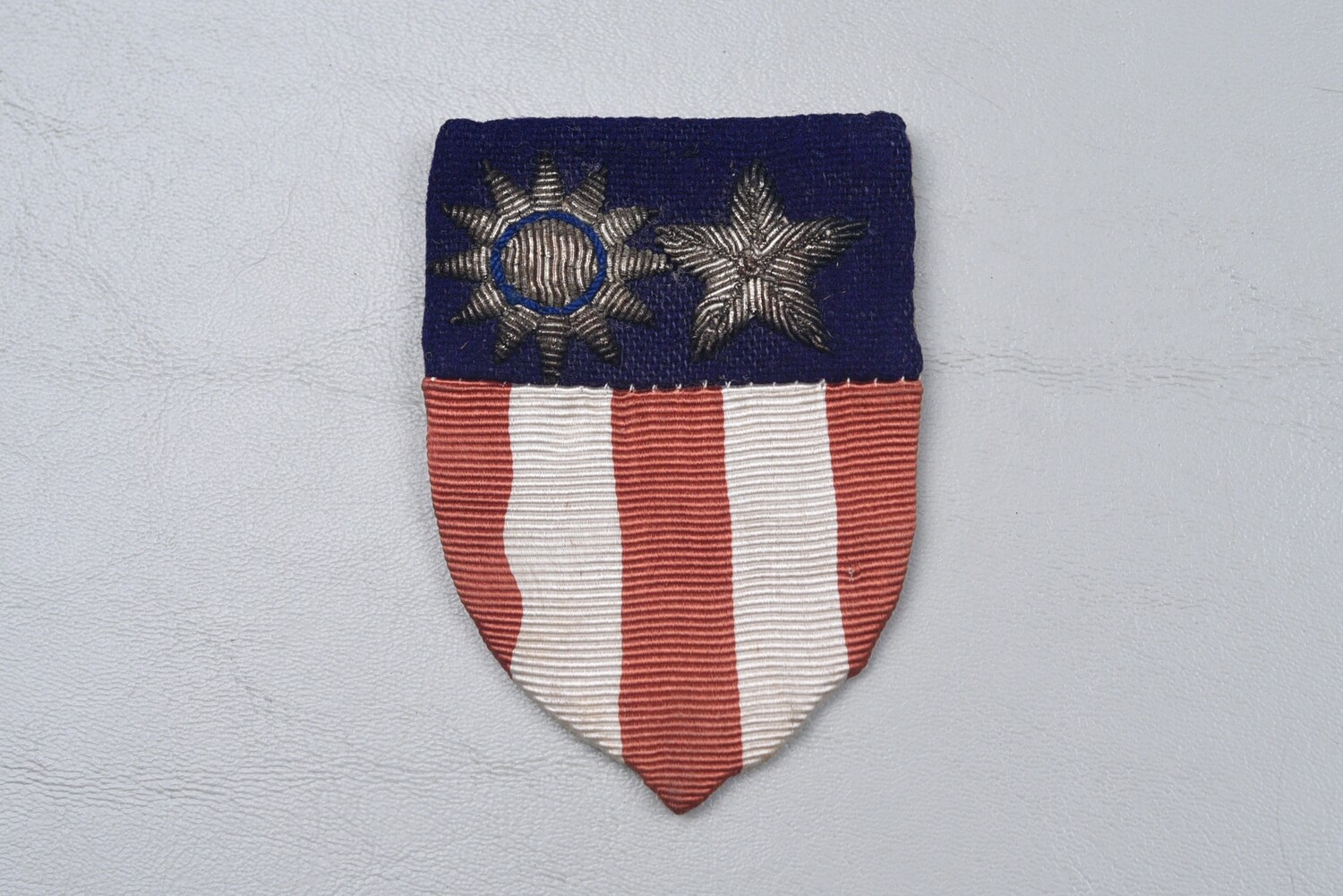 WWII U.S. CBI SHOULDER PATCH IN BULLION - THEATER MADE