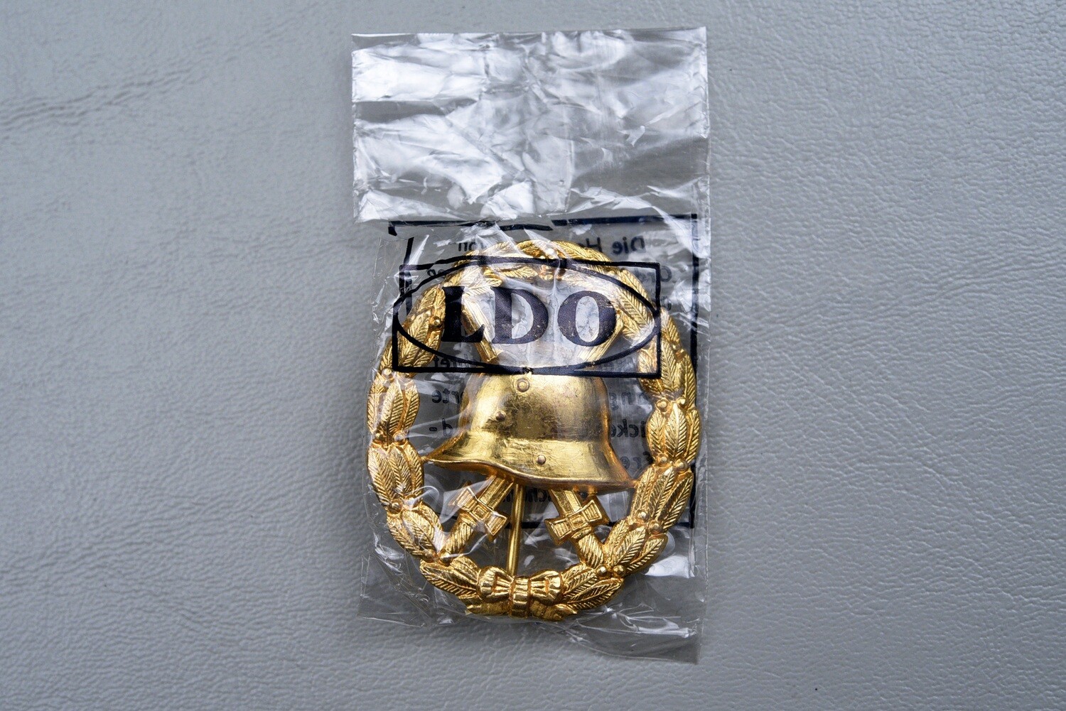 WWI GERMAN 1918 GOLD WOUND BADGE IN ORIGINAL CELLULOID ENVELOPE