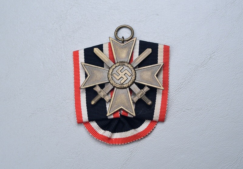 WWII GERMAN 1939 WAR MERIT CROSS 2nd CLASS w/SWORDS - MARKED