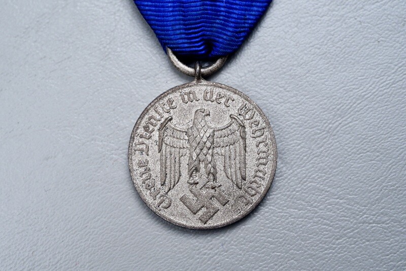 WWII GERMAN WEHRMACHT 4-YEAR LONG SERVICE MEDAL - ARMY