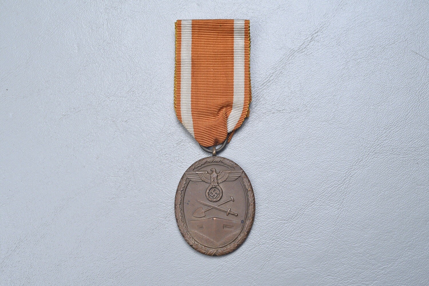 WWII GERMAN WEST WALL MEDAL ON RIBBON