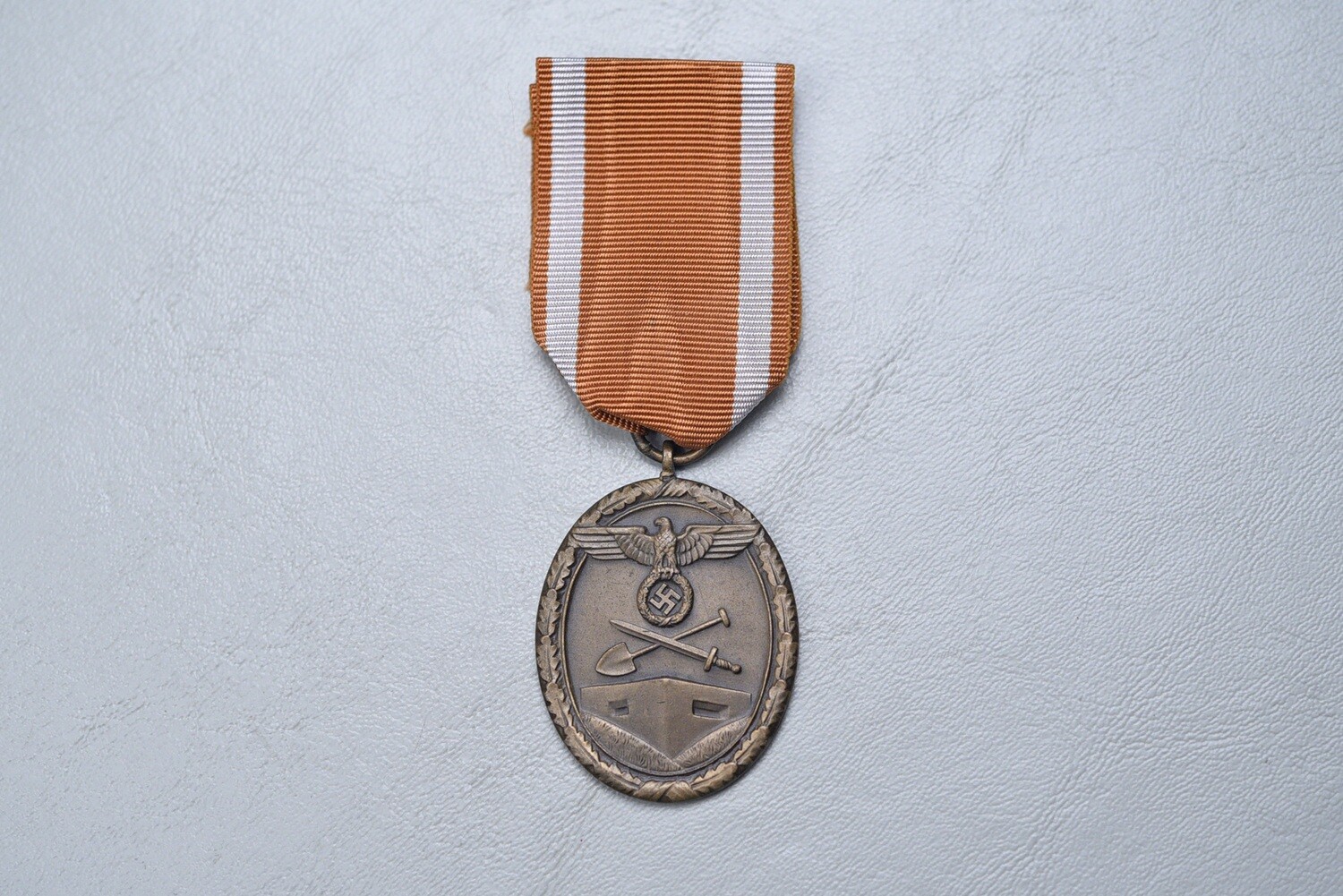 WWII GERMAN WEST WALL MEDAL ON RIBBON