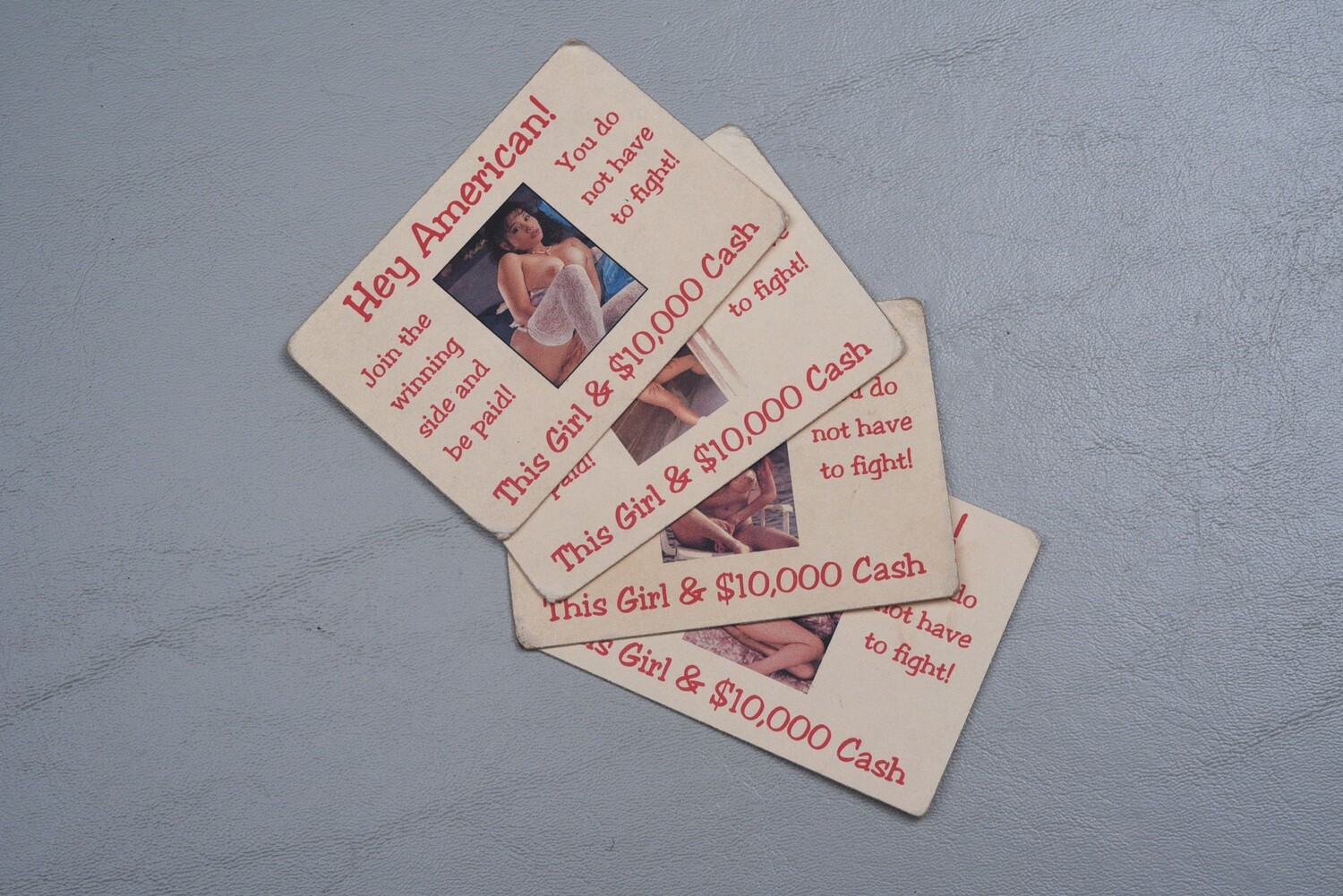 VIETNAM WAR VIET CONG/NVA DEFECTION CARDS - SET OF 4