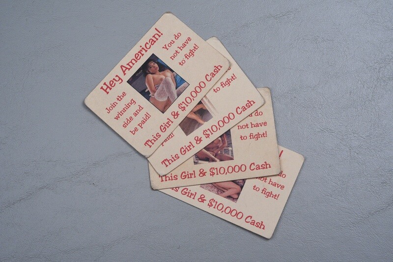 VIETNAM WAR VIET CONG/NVA DEFECTION CARDS - SET OF 4