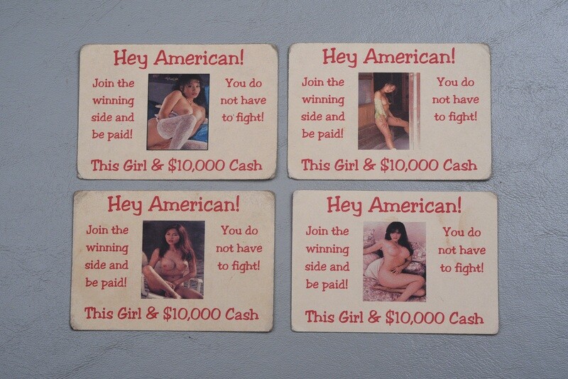 VIETNAM WAR VIET CONG/NVA DEFECTION CARDS - SET OF 4