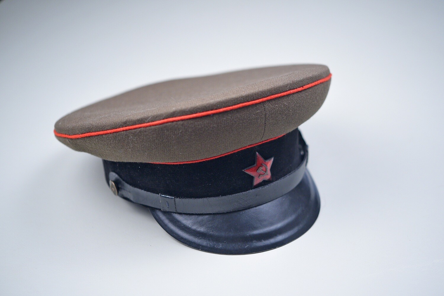SOVIET RUSSIAN ARMY TANK OFFICER’S VISOR CAP