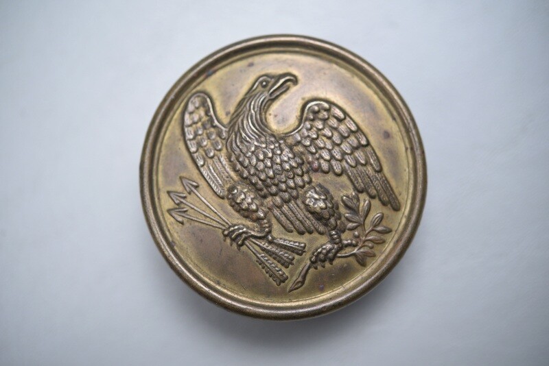 CIVIL WAR U.S. EAGLE PLATE MARKED 'W.H. SMITH, BROOKLYN" - NON DUG