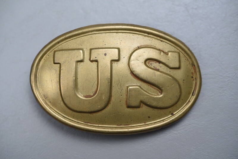 CIVIL WAR U.S. OVAL 'PUPPY PAW' BUCKLE MARKED 'W.H. SMITH, BROOKLYN' - NON-DUG