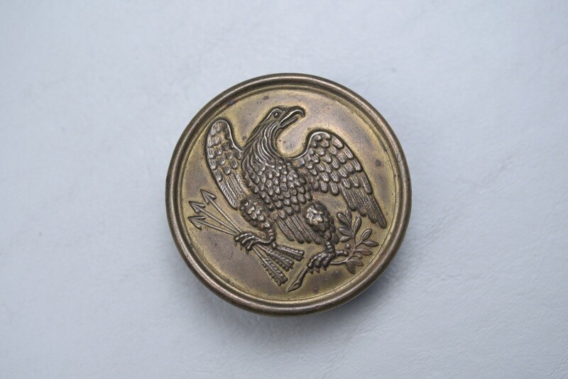 CIVIL WAR U.S. EAGLE PLATE MARKED 'W.H. SMITH, BROOKLYN" - NON DUG CIVIL WAR U.S. EAGLE PLATE MARKED 'W.H. SMITH, BROOKLYN" - NON DUG