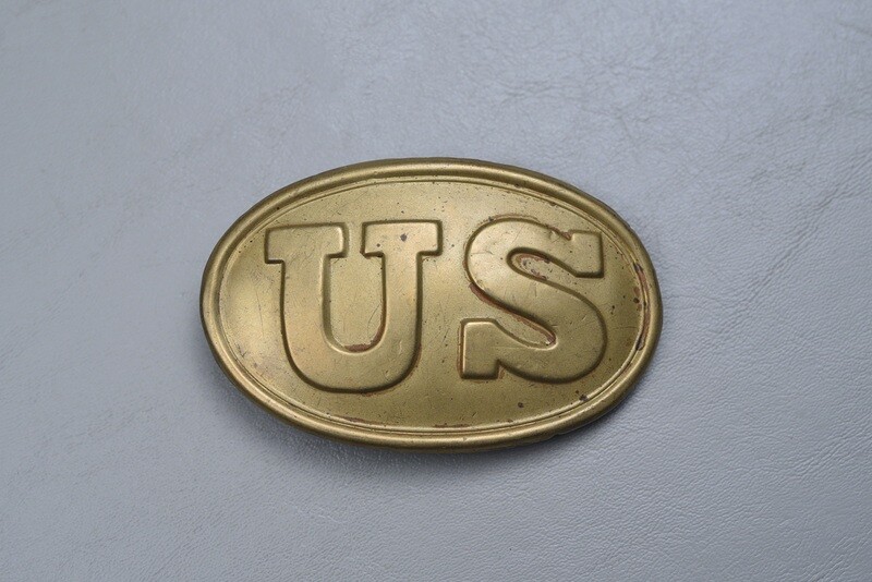 CIVIL WAR U.S. OVAL 'PUPPY PAW' BUCKLE MARKED 'W.H. SMITH, BROOKLYN' - NON-DUG CIVIL WAR U.S. OVAL 'PUPPY PAW' BUCKLE MARKED 'W.H. SMITH, BROOKLYN' - NON-DUG