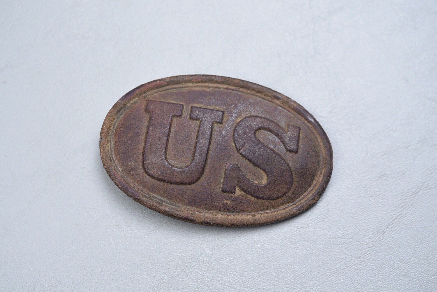 CIVIL WAR US OVAL BELT BUCKLE w/&#39;PUPPY PAW&#39; HOOKS – FROM MALVERN HILL AREA