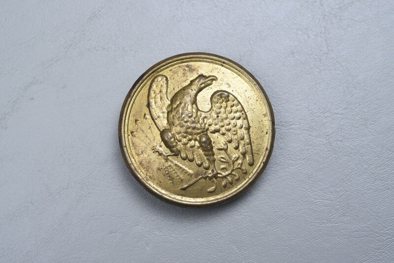 CIVIL WAR U.S. 'BURNSIDE' EAGLE PLATE - NON-DUG CIVIL WAR U.S. 'BURNSIDE' EAGLE PLATE - NON-DUG