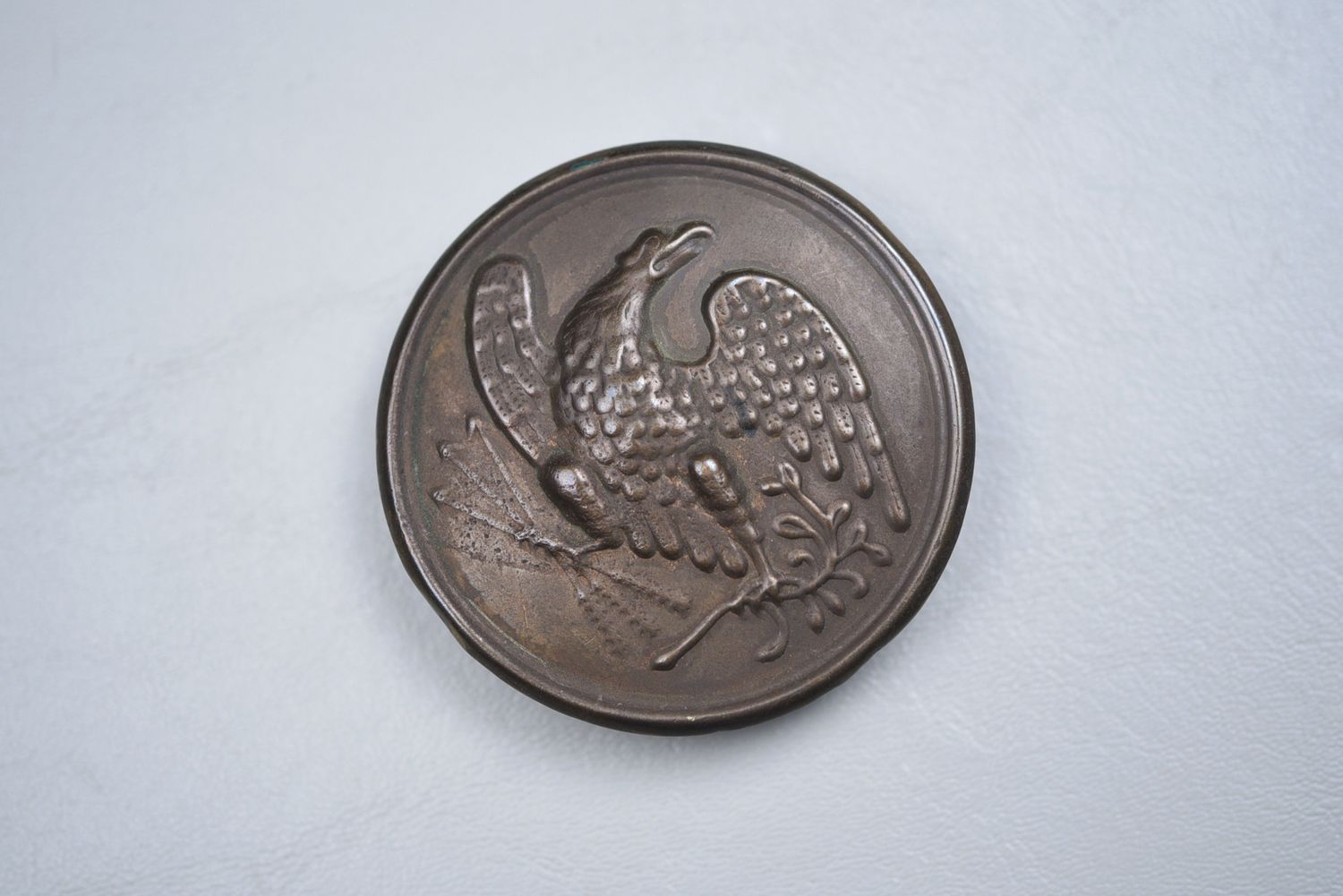CIVIL WAR U.S. &#39;BURNSIDE&#39; EAGLE PLATE - NON DUG