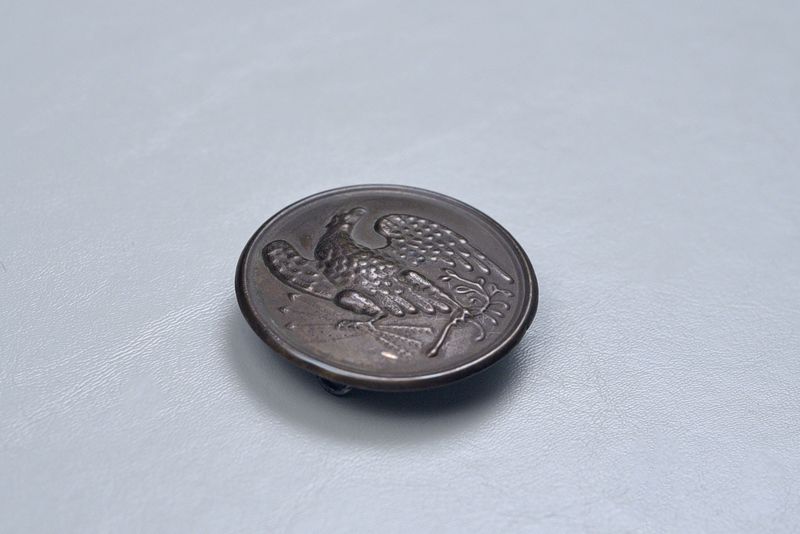 CIVIL WAR U.S. 'BURNSIDE' EAGLE PLATE - NON DUG