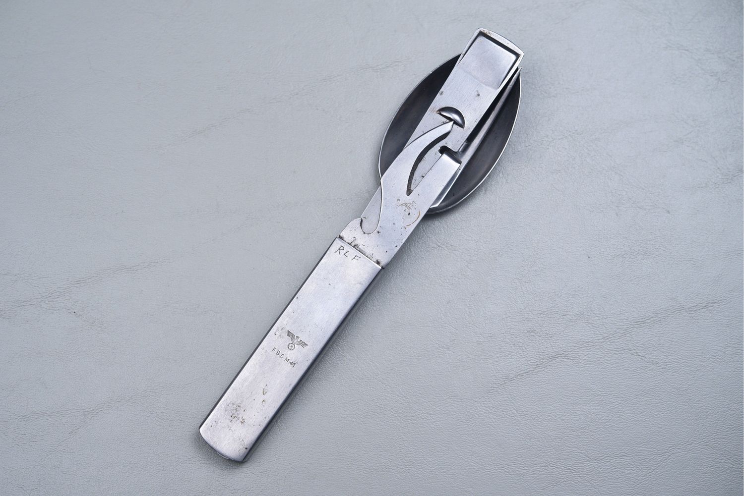 WWII GERMAN 3-PIECE NESTED UTENSIL SET DATED &#39;41&#39;