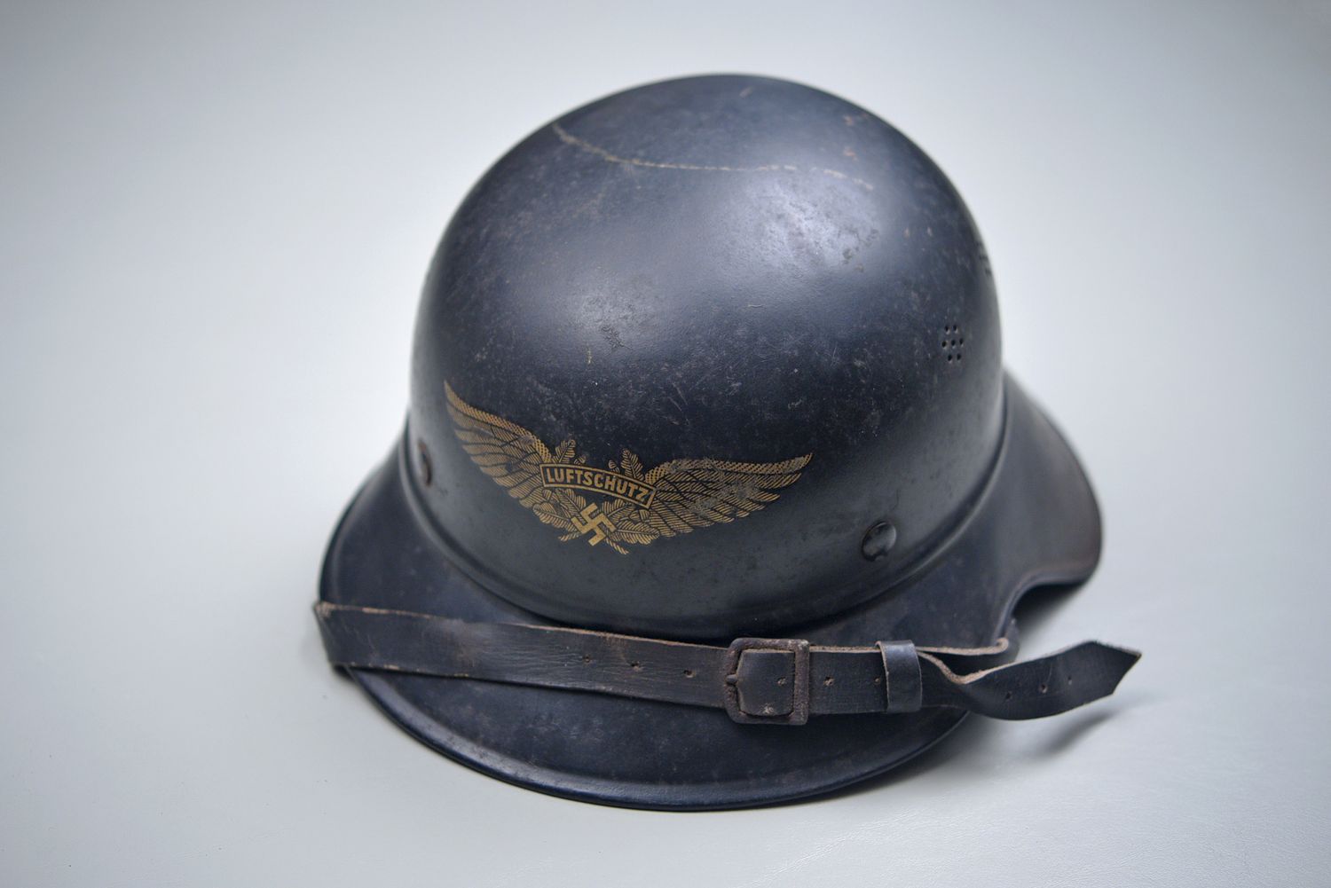 WWII German Luftschutz Gladiator Helmet – complete