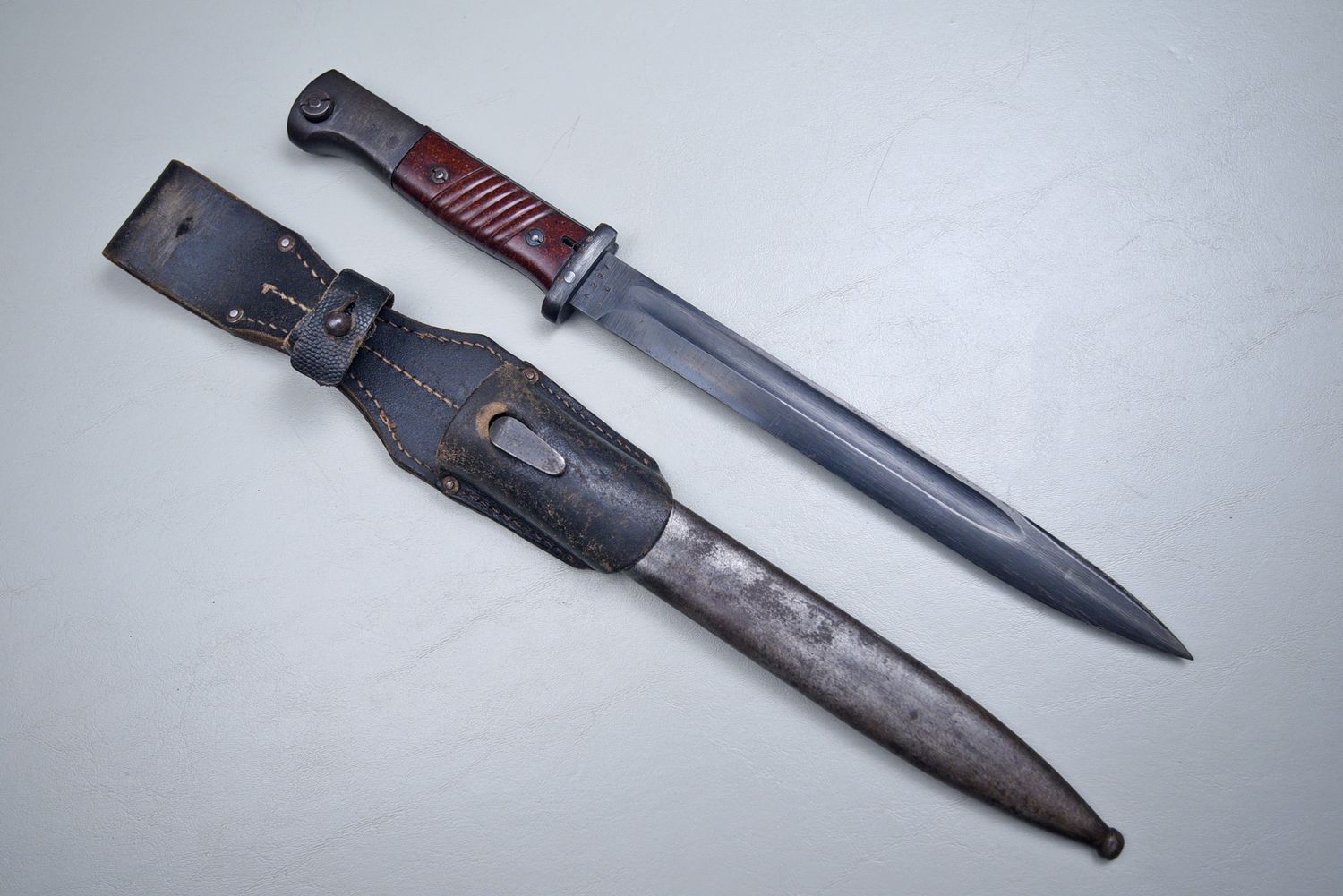 WWII GERMAN K98 MAUSER BAYONET w/FROG - MATCHING