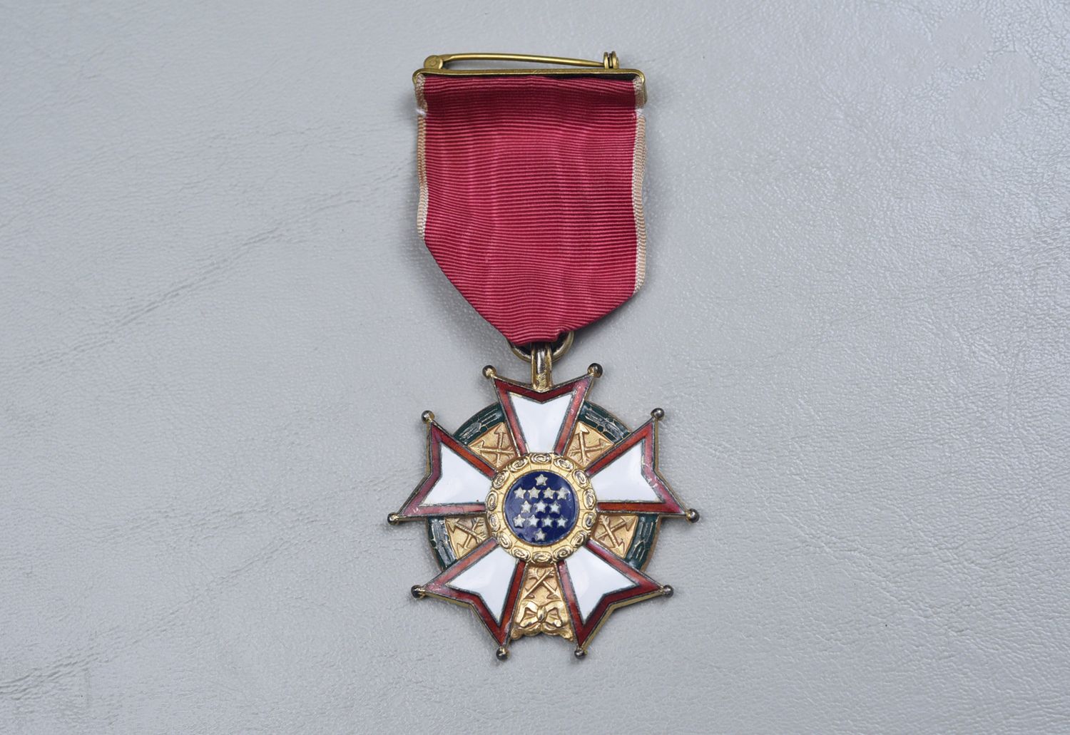 WWII U.S. LEGION OF MERIT w/WRAP BROACH &amp; NUMBERED - STERLING