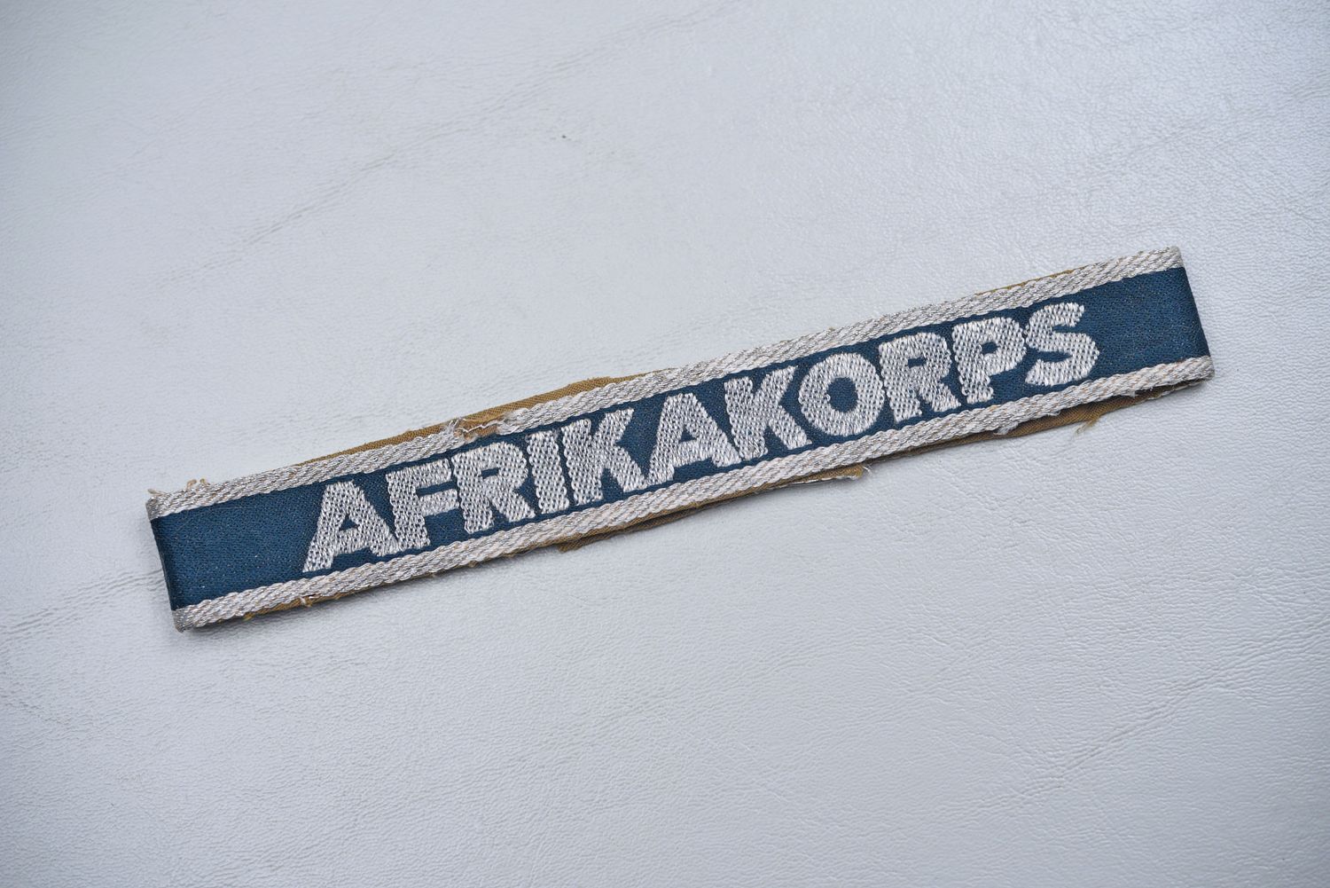 WWII GERMAN AFRIKAKORPS CUFF TITLE - UNIFORM REMOVED