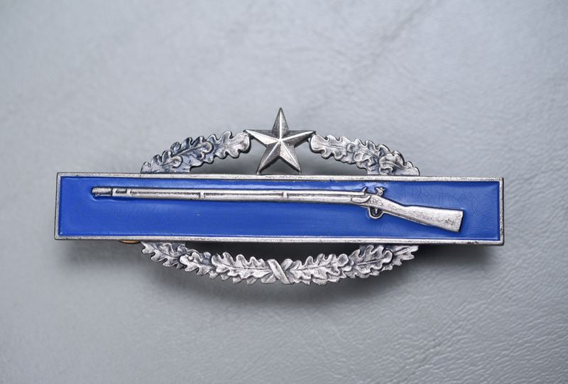 KOREAN WAR U.S. COMBAT INFANTRY BADGE w/STAR BY SIMON - STERLING