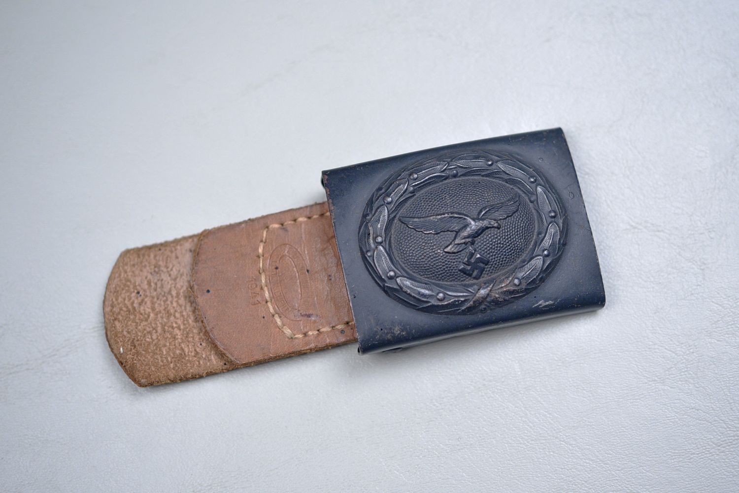 WWII GERMAN LUFTWAFFE ENLISTED BELT BUCKLE w/TAB – DATED 1941