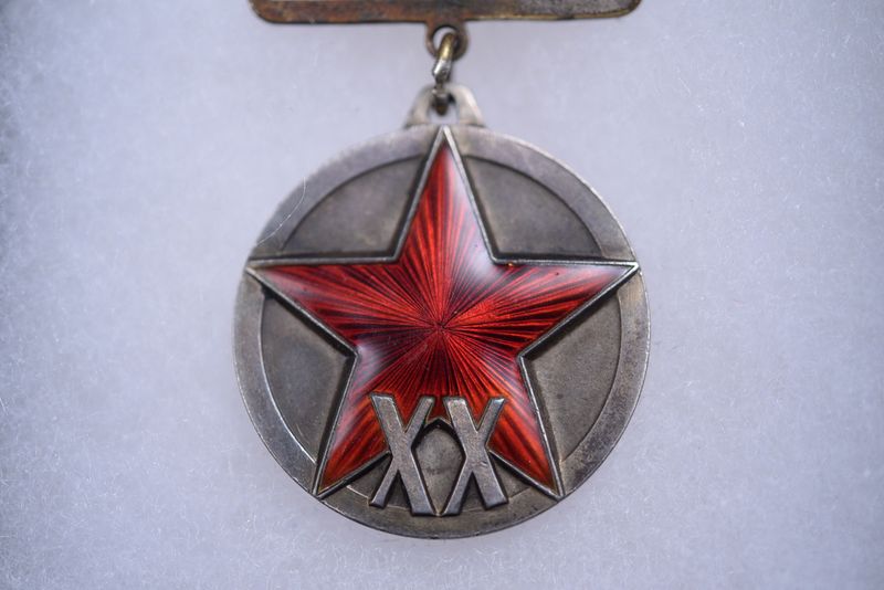 WWII SOVIET 20th ANNIVERSARY OF RKKA ON 1st TYPE SUSPENSION - ALL ORIGINAL