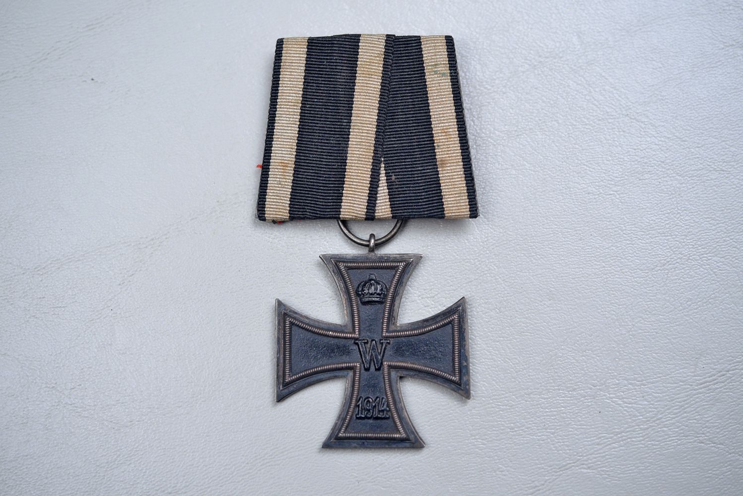 WWI GERMAN 1914 IRON CROSS 2nd CLASS ON PARADE MOUNT