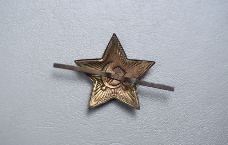 WWII SOVIET VISOR HAT RED ENAMELED STAR
