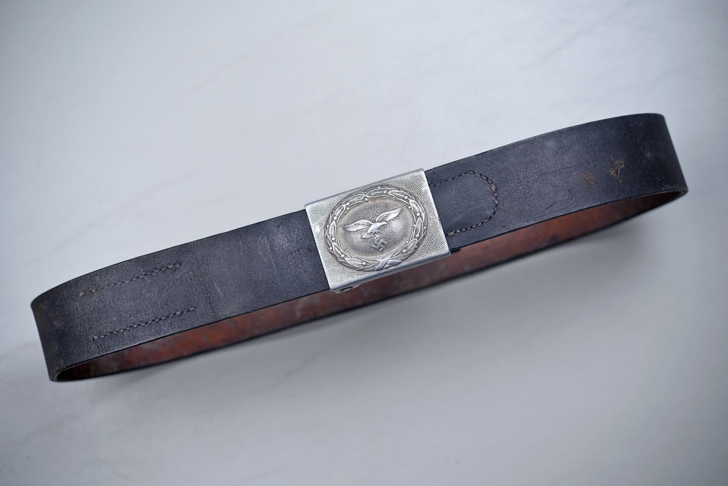 WWII GERMAN LUFTWAFFE ENLISTED BELT &amp; BUCKLE w/TAB - DATED 1939